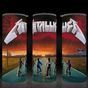 Metallica Stranger Things Welcome to Hawkins Tumbler 20oz